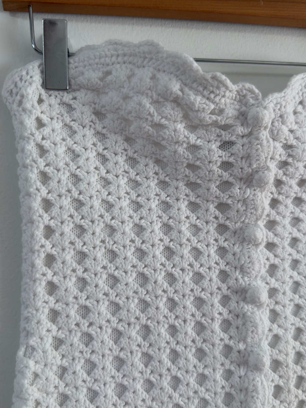 RtA White Strapless Crochet Mini Dress - Picture 8 of 12